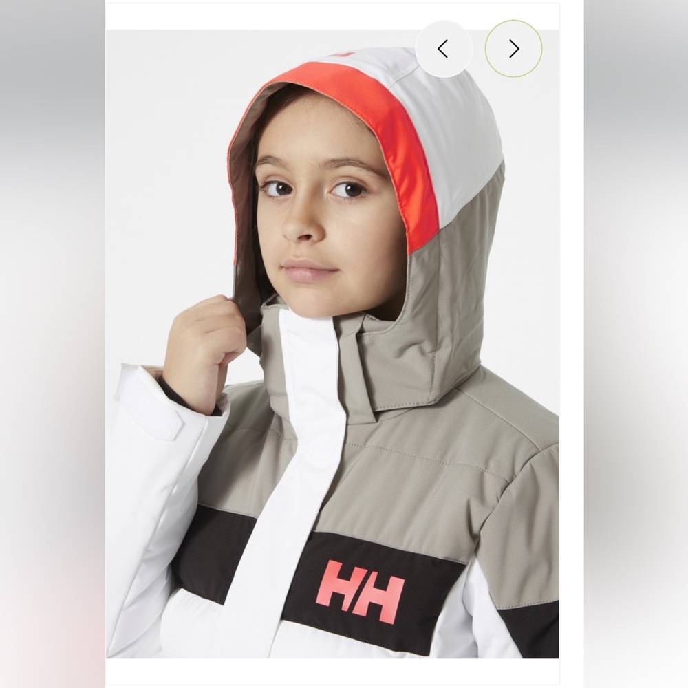 Helly Hansen- Girls Ski Diamond Parka- Puffer Jacket , Size 8 Kids NWT - Picture 5 of 16
